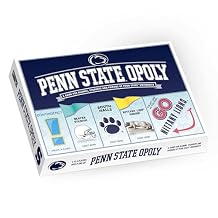 Late for the Sky Penn Stateopoly Board Game Campus Property Trading Family Strategy Game for Adults & Kids, Alumni Gift, 26 Players, College Merchandise Keepsake