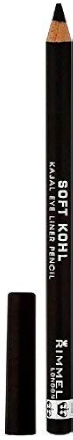 Rimmel Soft Kohl Kajal Eyeliner, Jet Black 0.04 oz (Pack of 4)