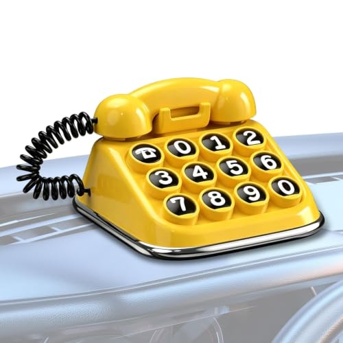 Car Phone Number Plate Retro Telephone Design Interior Decor