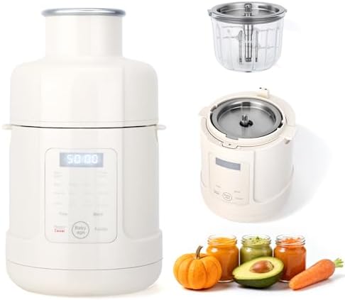 Preparador de bebés 500W – Todo en uno: cocina al vapor, tritura,...