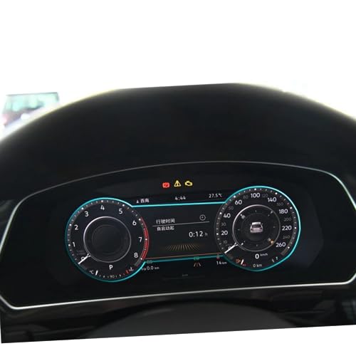 Vidrio templado para Tiguan 2018 panel de instrumentos 12,3 pulgadas protector de pantalla coche