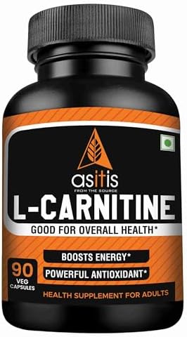 AS-IT-IS Nutrition 100% L-Carnitine L-Tartrate, 500mg per serving, 90 Capsules| Imported Carnipure Source |Zero Fillers | Boosts Performance | Supports weight Loss |Lab Tested