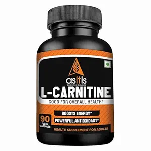 AS-IT-IS Nutrition 100% L-Carnitine L-Tartrate, 500mg per serving, 90 Capsules| Imported Carnipure Source |Zero Fillers | Boosts Performance | Supports weight Loss |Lab Tested