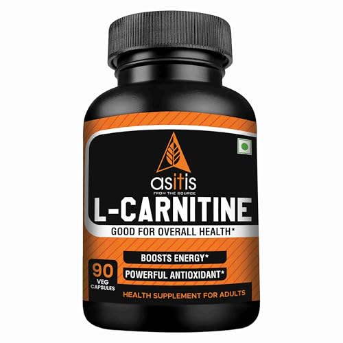 AS-IT-IS Nutrition 100% L-Carnitine L-Tartrate, 500mg per serving, 90 Capsules| Imported Carnipure Source |Zero Fillers | Boosts Performance | Supports weight Loss |Lab Tested