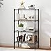 DUMOS 4-Tier Metal Wire Storage Shelves, Adjustable Standing Storage Rack Shelf, Heavy Duty Steel Shelving Unit Organizers for Kitchen Bathroom Pantry Garage, 23.3