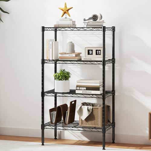 Image of DUMOS 5-Tier Metal Storage Shelves, Shelving Unit, Storage Rack, 23.3 inch W