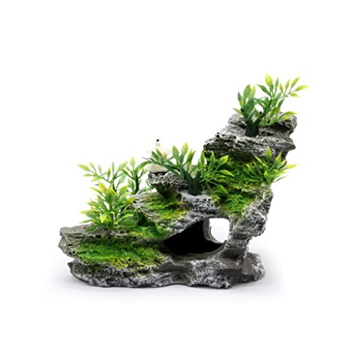 SZCURC Aquarium Fish Tank Landscape Rockery Decor Boat Ornement Accessoires Accessoires (Couleur: comme illustré Taille: One Taille) jiangyu1994