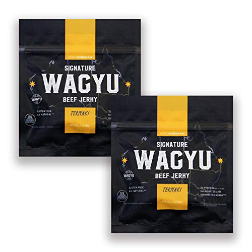 Signature Wagyu Beef Jerky | Teriyaki 2.0oz (2 Pack) | Gluten Free Snack Made with All Natural 100% Australian Wagyu Beef, No Nitrates/Nitrites Added