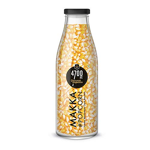 Image of 4700BC Makka Popcorn, Jumbo Mushroom Corn Kernels, Healthy, Reusable Bottle, 875g