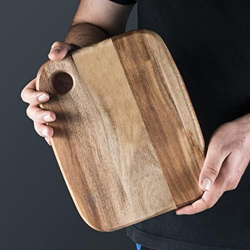 JF JAMES.F Chopping Board3 Sizes-Acacia Wooden Cutting Boards for Meat, Cheese, Vegetables and Fruit