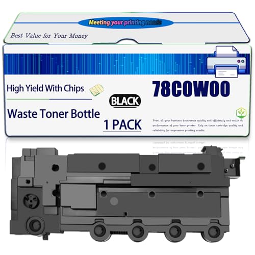 Image of Compatible for Lexmark 78C0W00 Waste Toner Bottle CS421dn CS521dn CS622de CX421adne Printers, High Yield 35000 Pages, with Chip (1 Pack Black)