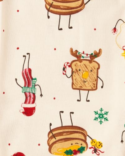 Image of The Children's Place Family Matching Holiday Long Sleeve Pajama Sets, Cotton