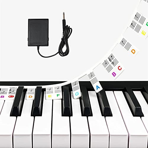 O\ȃsAm L[{[h̃m[g xAtTCY 88 L[ sAm XebJ[ėp\ȗ鏉S҂̂߂̃TXeB y_t (Color : Black)