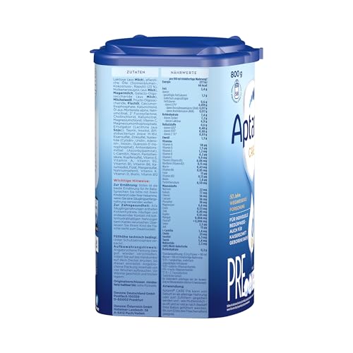 Aptamil Care PRE – Anfangsmilch von Geburt an, Mit DHA, Nur Laktose, Ohne Palmöl, Babynahrung, Milchpulver, 1x 800 g