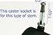 Oajen Caster Socket Furniture Insert for 5/16