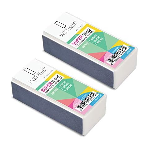 Tachibelle 2 pcs Pack Kit KOREA 4-Way Shiny Buffer Super Shine - Smooth, Shine, For Healthy & Shiny Nails Cover