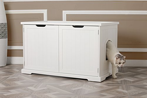 Merry Products Cat Washroom Bench, White #TOP5