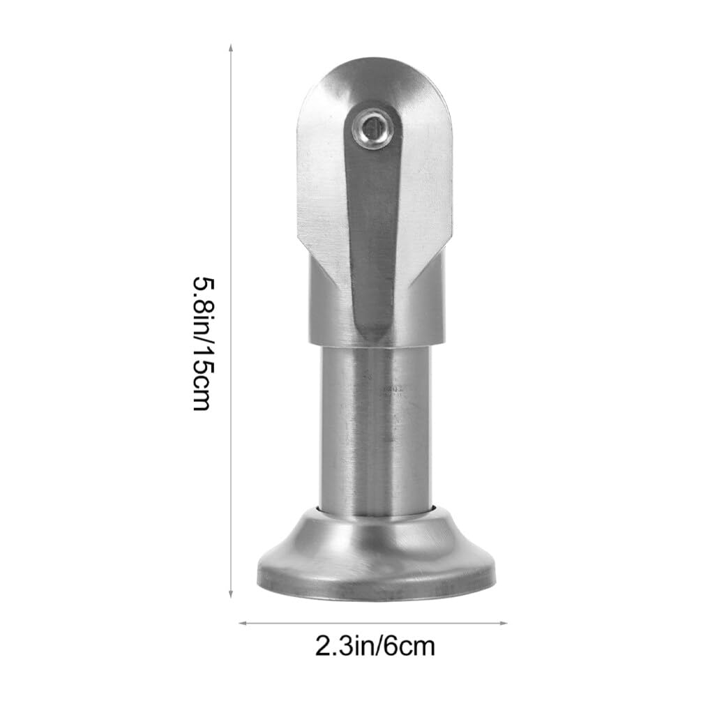 Ciieeo Stainless Steel Toilet Partition Foot Supports 6 Pack 5.90X2.36X2.36In Bathroom Partition Hardware Durable Commercial Restroom Divider Fitting Accessory