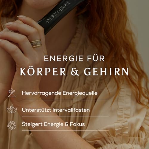 Ancient + Brave True MCT Öl Sachets 15 x 10ml - C8 + C10 Mischung, 100% Aus Kokosnüssen Gewonnen - Ketogen Intervall Fasten Unterstützung | Rein Vegan Paleo und Keto - Kokosöl