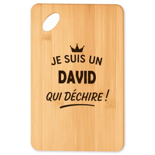 Planche à découper David barbecue et plateau apéro en bambou résistant