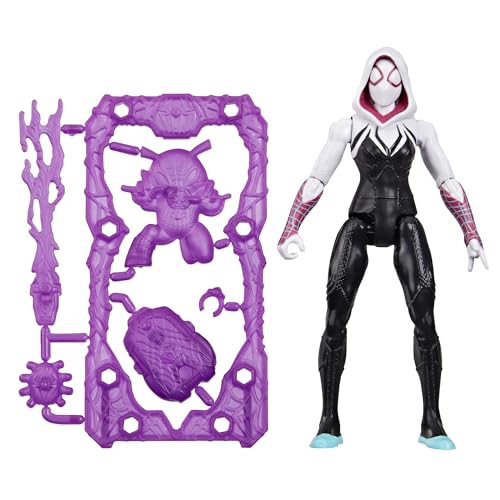 SPIDER-MAN Marvel ActionVerse Ghost-Spider Action Figure & Accessories, 4.5-Inch (11.4 CM) Super Hero Toys & Figures for Kids, Ages 4+