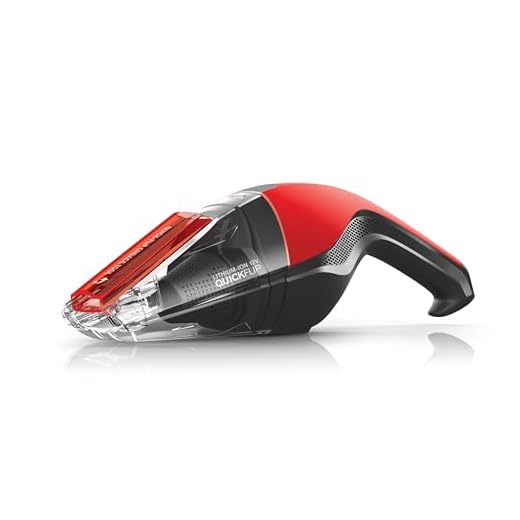 Dirt Devil Handheld Cleaner Quick Flip 12 Volt Lithium Cordless Red Hand Vacuum BD30015