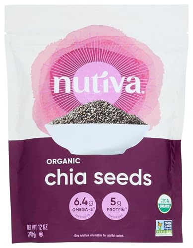 Nutiva Organic Chia Seed, Black, 12 Ounce (Pack of 1)