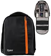 Dyazo Water Resistant Camera Backpack with Extra Front Pocket Photographers Bag with Rain Cover T...