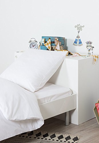 Comptoir Des Tisseurs - Drap Housse Uni Polycoton 90X190 Cm Blanc