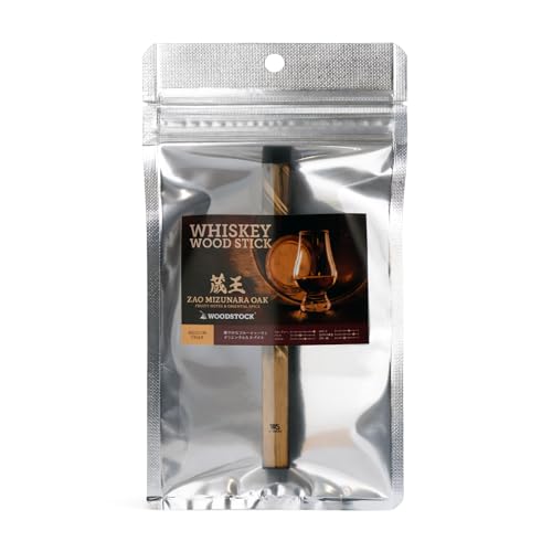 ウイスキー 熟成 スティック ミズナラ チャー LONG(1本入)|WHISKEY WOOD STICK