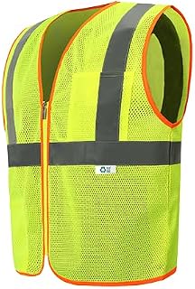RMZ529C-2 L Recycled Economy Safety Vest Lime - Large