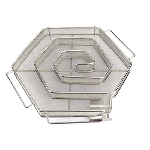 Kasmole Generatore di Fumo Freddo | Affumicatore Freddo Lunga Durata Vassoio per Labirinto per affumicatore Freddo Acciaio Inossidabile - per Carne, Pesce, Formaggio, affumicatura di Alimenti