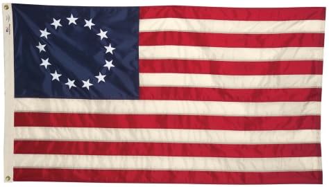 Trade Winds 3x5 Ricamato Betsy Ross USA Americano 240D Cucite - Foto 6