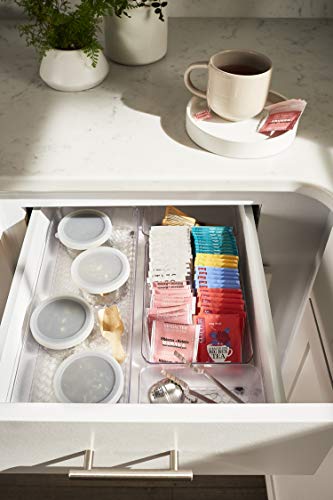 Spectrum Diversified Hexa Conjunto de 4 bandejas de gaveta de banheiro e cozinha resistentes a acúmu