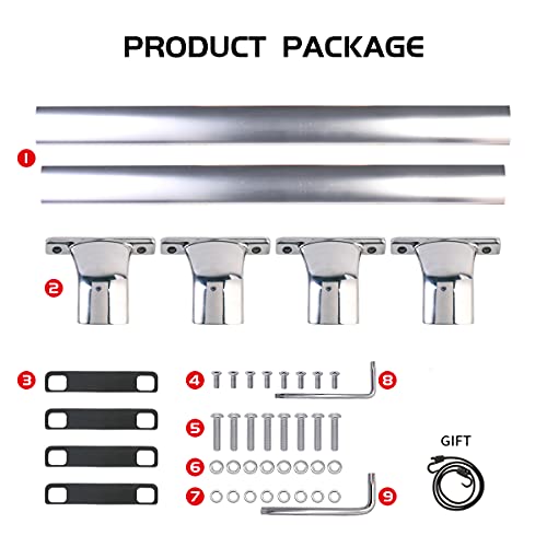 TUNTROL Stainless Steel Roof Rack Crossbars Compatible with Infiniti QX60 2014-2021, Roof Rail Luggage Holder Rooftop Cargo Carrier (Silver)