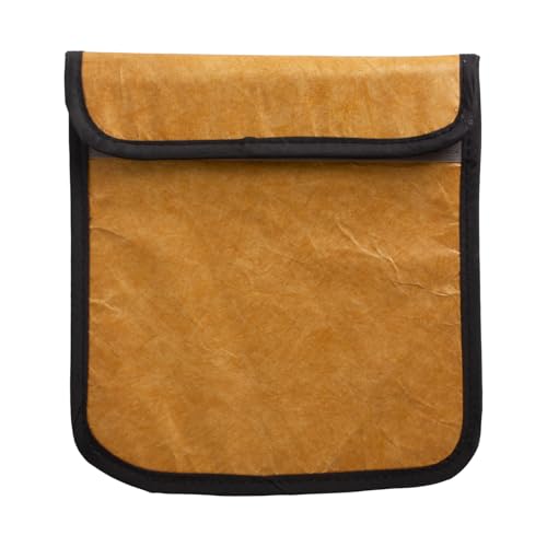 eTone Waterproof Storage Carrying Case Bag Xray Proof Bags Film X-Ray Protector Bag Radiation-resistant Bag for Photographers Tourists Travelers, Dark Yellow (Large)