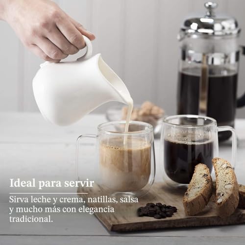Miniatura 4 de Wm Bartleet Sons - Jarras De Porcelana, Blanco, 300 Ml
