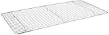 Update international Cross-Wire Grid Cooling Rack, Wire Pan Grate, Baking Rack, Icing Rack, Chrome Plated Steel, Rectangle Shape, 6-Raised Feet, Commercial Quality, Full Size - 10 x 18 Inches
