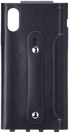 iphonexr For PU Leather Case with Grip Band, Black PG – 18ypu01bk