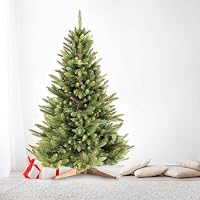RESTILO Weihnachtsbaum künstlich 150 cm Premium Tannenbaum mit Holzständer – Ansicht 5