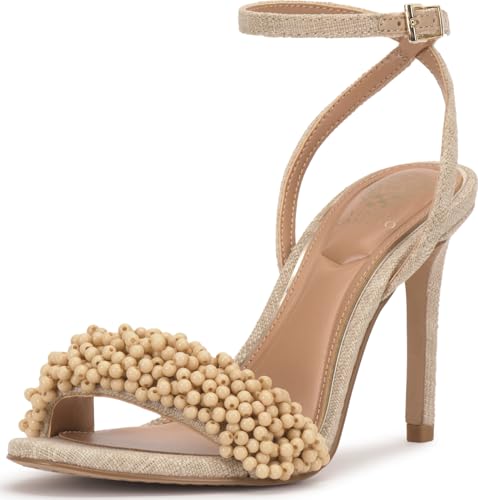 Image of Vince Camuto Arleem Beaded Band Ankle Strap High Heel Sandals