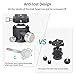 Low Profile Ball Head All Metal Tripod Ball Head Panoramic CNC Ball Heads Camera Mount with Two 1/4