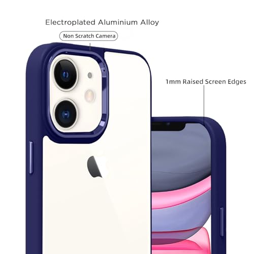 Image of Pikkme iPhone 11 Back Cover | Support Mag-Safe Wireless Magnetic Charging | Hybrid Crystal Clear Transparent Case for iPhone 11 [TPU + Polycarbonate] (Purple)