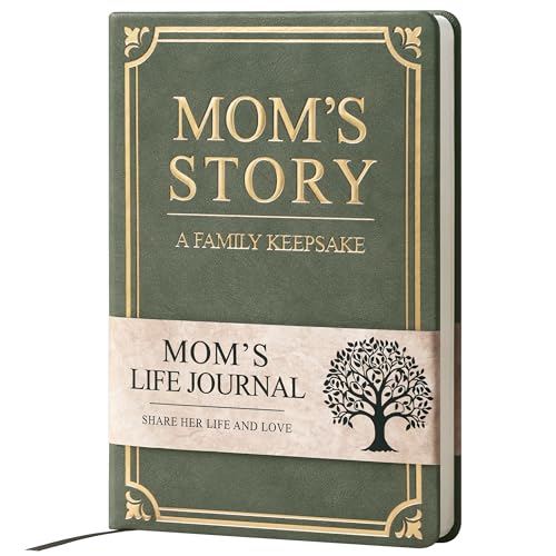 Mom's Story Leather Journal (Hardcover): Mom, I Want to Know