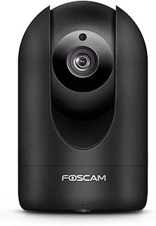 Foscam Super HD 2K (4MP) WiFi Video Security IP Camera, Pan/Tilt/Zoom, Night Vision, Two-Way Audio, Sound & Motion Detection, Free Image/Video Cloud Storage Service Available, R4 Black