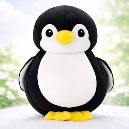 Image of Sleepy Dog & Penguin Combo Soft Toys for Kids - Cute Plush Stuffed Animal Set (Pack of 2) | Soft Cuddly Toys for Boys & Girls | Birthday Gift, Home Decor & Kids Play Toy (Color May Vary)