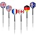 Accmor Metal Tip Darts, Steel Tip Darts, Professional Metal Darts, Darts Metal Tip Set, Metal Darts for Dartboard,18 pcs ﻿