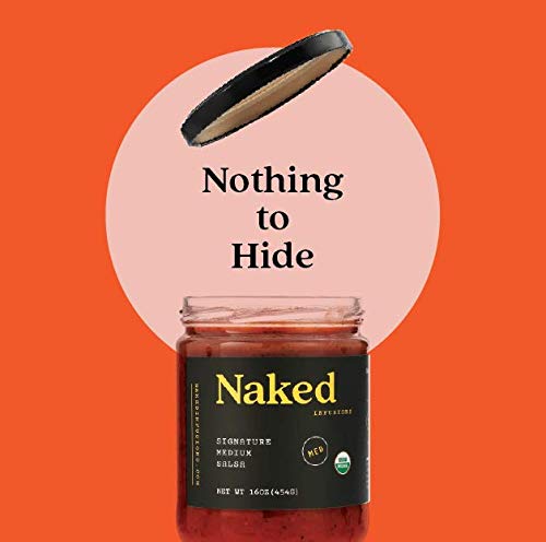 Naked Infusions Organic Gourmet Salsa - 3 X 16Oz Jars - 3 Pack - Medium Heat - Award Winning Smooth Salsa #TOP4