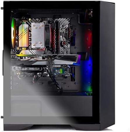 Skytech Nebula Gaming PC Desktop, Intel i5 14400F 2.5 GHz (4.7GHz Turbo), NVIDIA RTX 5060 8GB, 1TB NVMe SSD, 16GB DDR5 RAM 6000, 650W Gold PSU, Wi-Fi, Win 11 - 1