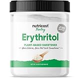 Nutricost Pantry Erythritol Plant-Based Sweetener Powder (1 LB) - Zero Additives, Zero Calories, Non-GMO